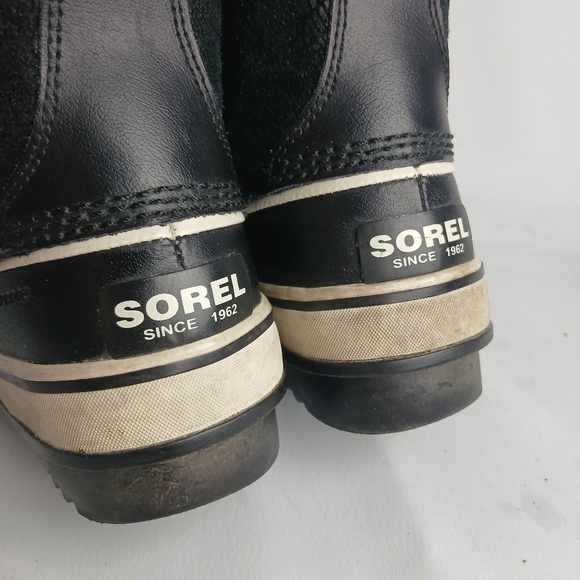 SOREL Women Winter Snow Boots Size 6 Black Color Waterproof - Picture 5 of 8